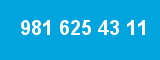 981 625 43 11 981 625 43 11